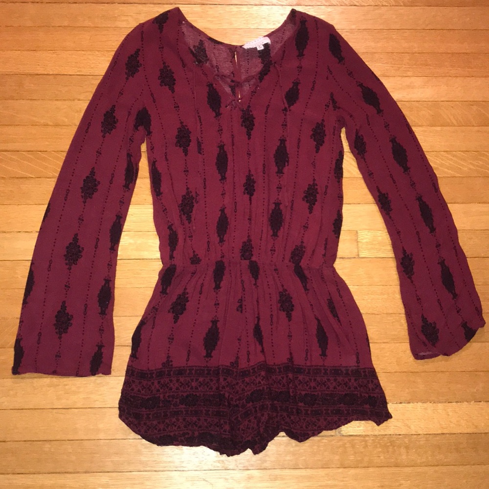 Kendall + Kylie Long Sleeve Romper